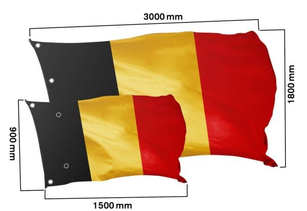 Länderflagge Belgien - Klassisch