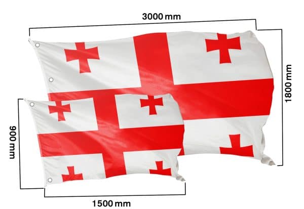 Länderflagge Georgien - Klassisch