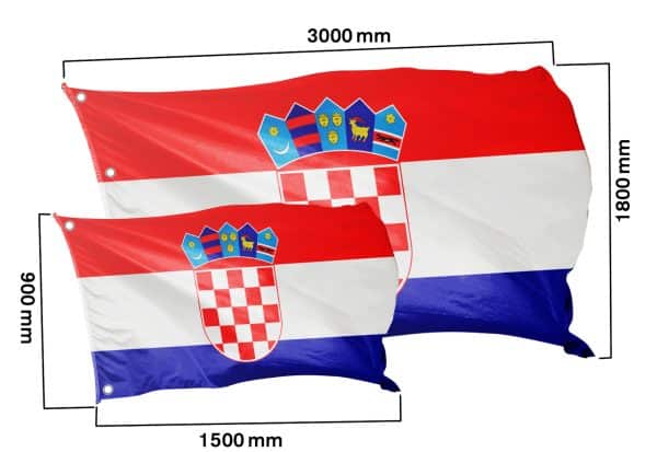 Länderflagge Kroatien - Klassisch