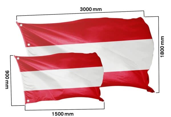 Banner Nationalfarben Österreich - Klassisch