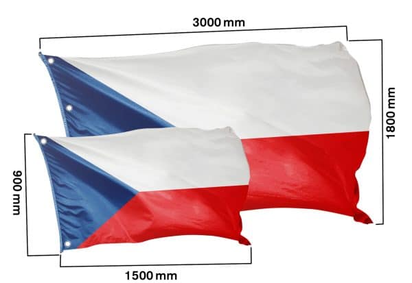 Länderflagge Tschechien - Klassisch