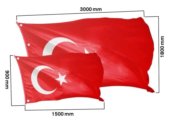 Banner Nationalfarben Türkei - Klassisch