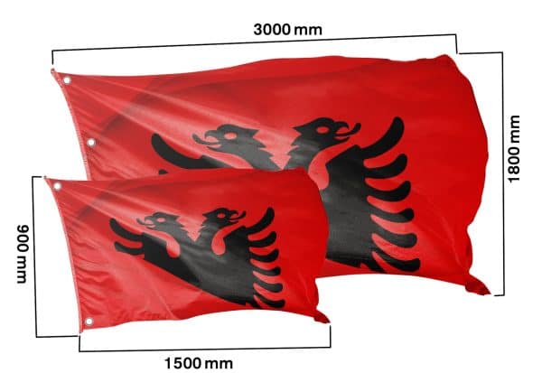 Länderflagge Albanien - Abstrakt